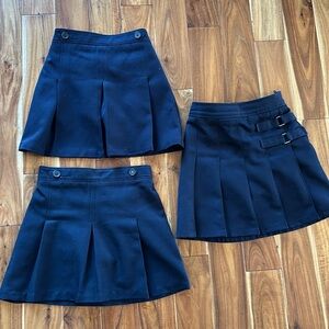 Size 7 - girls uniform skort (skirt with shorts) lot of 3